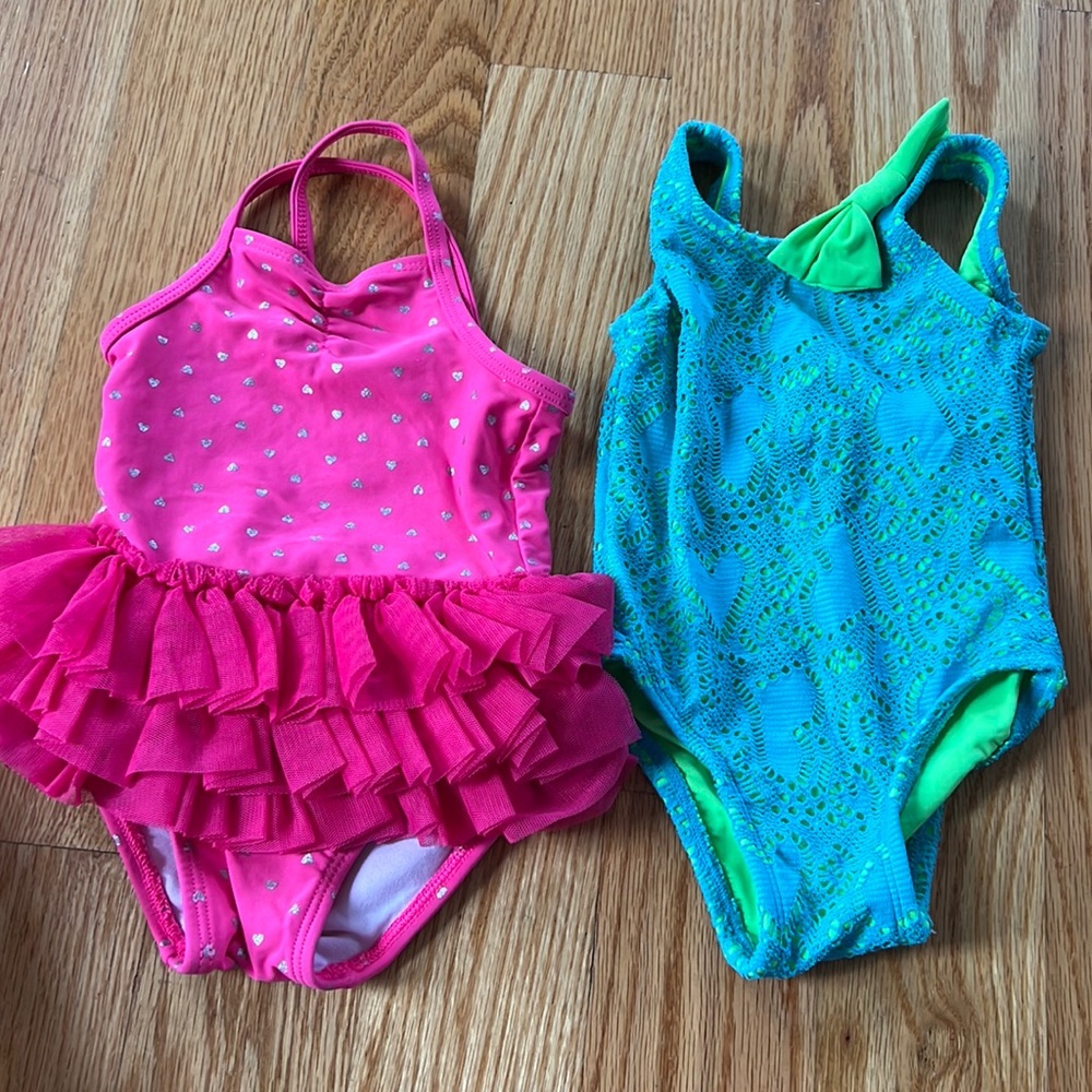 Baby girl bathing suit lot